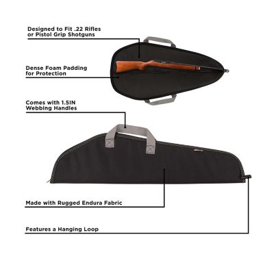 Image showing  32 in. Durango Rifle Case, Black/Gray