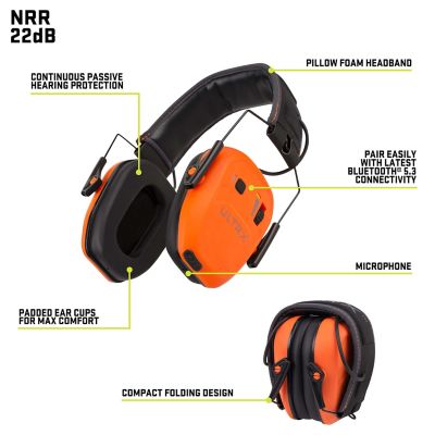 Image showing  Bionic Bluetooth Passive Earmuff, Brave Orange