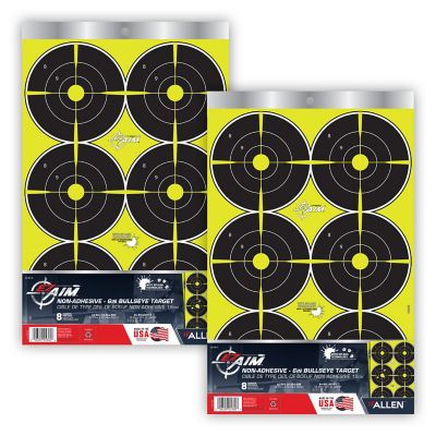 Image showing  Splash Reactive Paper Shooting Targets, Bullseye, 12-Targets per Sheet, 12.5 in. W x 18.25 in. H, 8 pk.