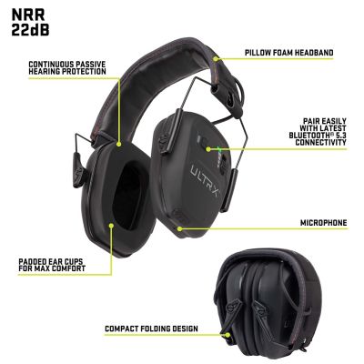 Image showing  Bionic Bluetooth Passive Earmuff, Midnight Gray
