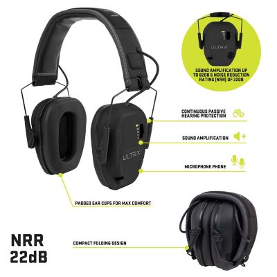 Image showing  Bionic Electronic Earmuff, Midnight Gray
