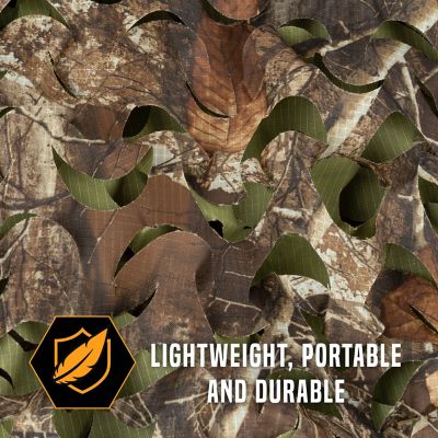 Image showing  New Die Cut Camo Material, 9.8 ft. x 58 in., Olive and Realtree Edge