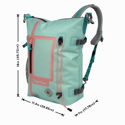 Image showing  Adventure Waterproof Sling Pack, Sea Breeze & Salmon