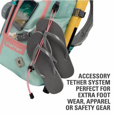 Image showing  Adventure Waterproof Sling Pack, Sea Breeze & Salmon