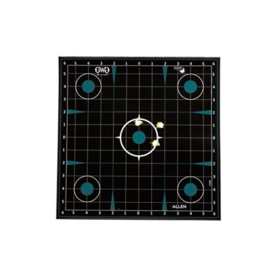Image showing  Adhesive Splash Reactive Paper Shooting Targets, Sight-In Grid, 12 in. W x 12 in. H, 5 pk., Black and Teal