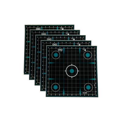 Image showing  Adhesive Splash Reactive Paper Shooting Targets, Sight-In Grid, 12 in. W x 12 in. H, 5 pk., Black and Teal