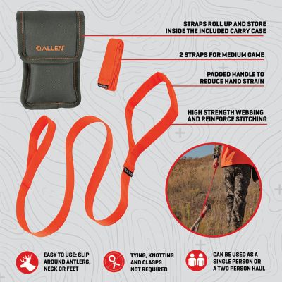 Image showing  New Pack-Away Deer Drag, 2 pk., Blaze Orange