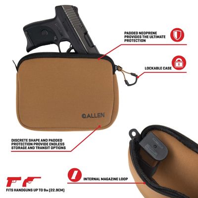 Image showing  Neoprene Pistol Pouch, Compact Handguns up to 7 in., FDE