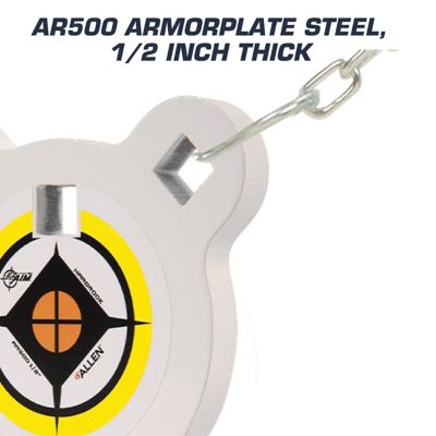 Image showing  4in. Hardrock AR500 Steel Gong Shooting Target, Multi-Color