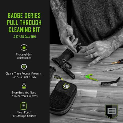 Image showing  New Badge Series Pull-Through Cleaning Kit with Molle Pouch, 9mm