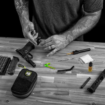 Image showing  New Badge Series Pull-Through Cleaning Kit with Molle Pouch, 9mm