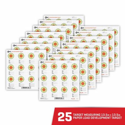 Image showing  Load Development Paper Shooting Targets, 13.5 in. Square, 25 pk., Black