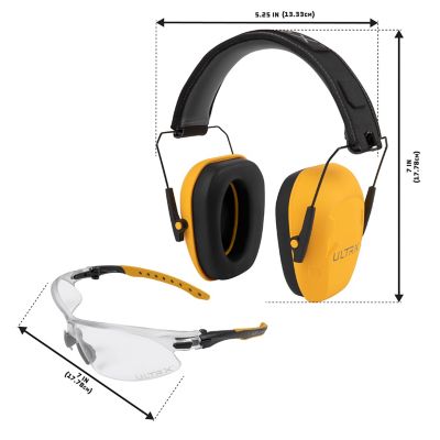 Image showing  Shield Ear & Eye Protection Combo, Interstate Yellow