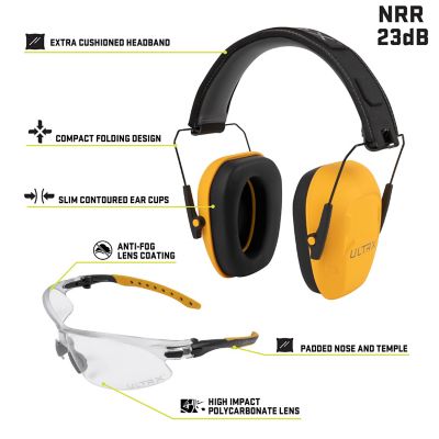 Image showing  Shield Ear & Eye Protection Combo, Interstate Yellow