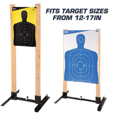 Image showing  Adjustable Steel Shooting Target Stand, For 1 in. x 3 in. Lumber, Fits Targets 12 in. to 17 in. H, 2 pk., Black