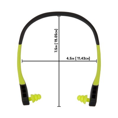 Image showing  Wave Banded Ear Plugs, Gray/Yellow