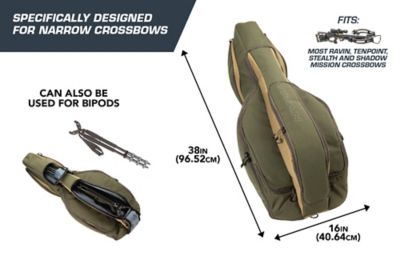 Image showing  Copperhead Crossbow Case, Fits 15 in. Scoped Crossbows, 38 in. x 16, in. Olive and Tan
