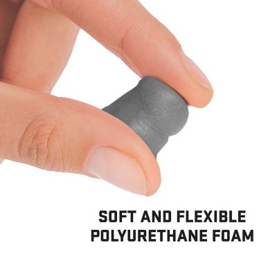 Image showing 5 th ULTRX Tapered Foam Ear Plugs, 25-Pairs / Jar, Gray
