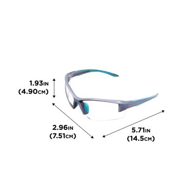 Image showing  Assure Protective Safety Glasses & Earmuffs Combo Set, Gray/Teal/Black