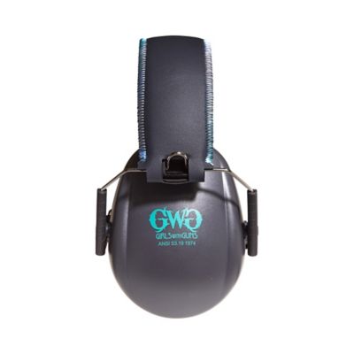 Image showing 9 th Girls With Guns Assure Protective Safety Glasses & Earmuffs Combo Set, Gray/Teal/Black