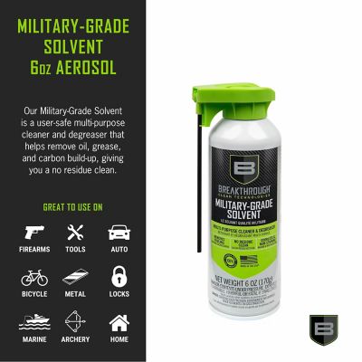 Image showing  New Aerosol Military-Grade Solvent, 6 oz., Clear