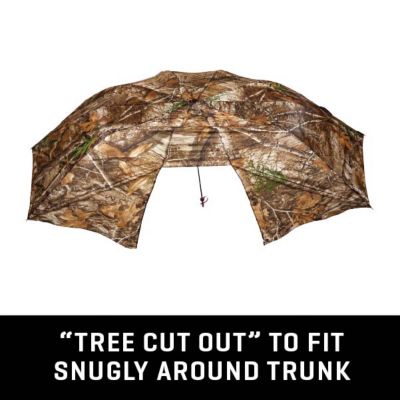 Image showing  Instant Roof Tree Stand Umbrella - Large Umbrella with Realtree Edge Camo - Durable and Portable Hunting Umbrella