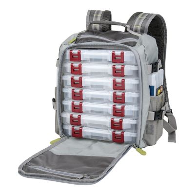 Image showing  Chatfield Compact Fishing Backpack, 12 in. L x 6 in. W x 15 in. H, 17.6 liters, Gray and Lime