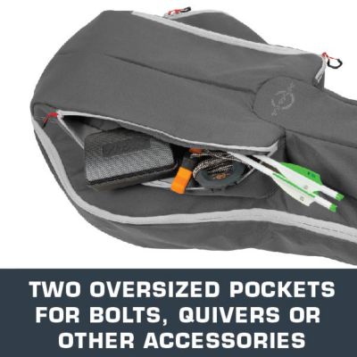 Image showing  Krait Soft Shell Crossbow Case, 37 in. x 19.5, in. Gray and Red