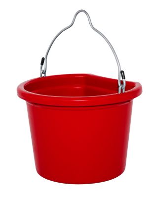 Image showing  2 gal. Flatback Bucket, Red