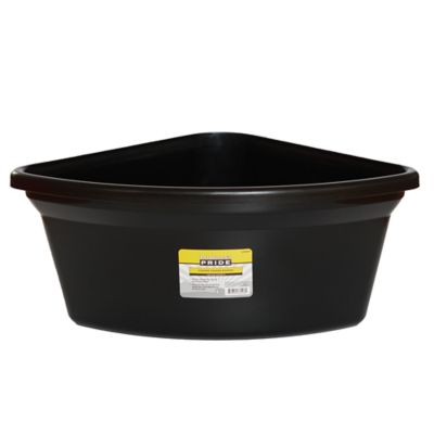 Producer's Pride 6 gal. Corner Feeder Bucket, Black