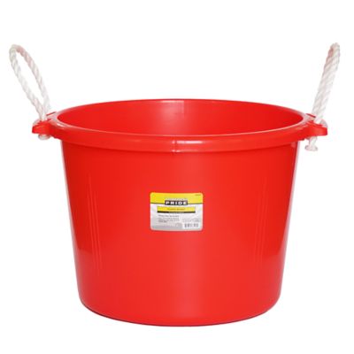 Producer's Pride 16.5 gal. Large Capacity Plastic Bucket, Red