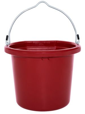Image showing  20 qt. Flat Back Bucket Red