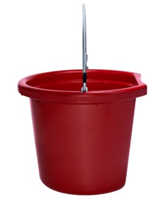 Image showing  20 qt. Flat Back Bucket Red