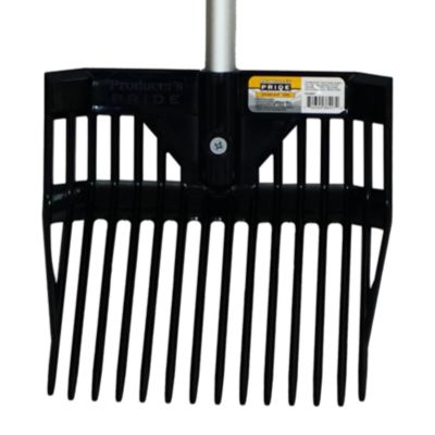 Image showing  Small Plastic Square Barn Fork, Black