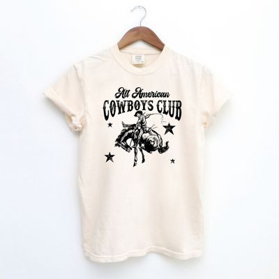 Simply Sage Market All American Cowboys Club Garment Dyed T-Shirt