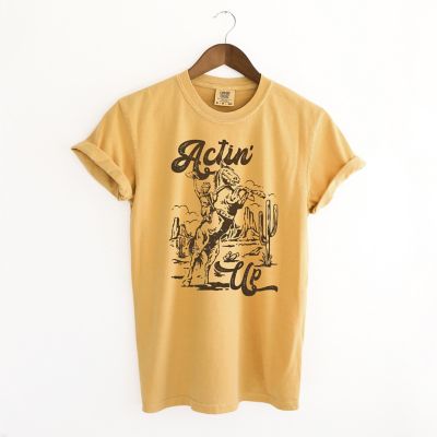 Simply Sage Market Actin Up Horse Garment Dyed T-Shirt