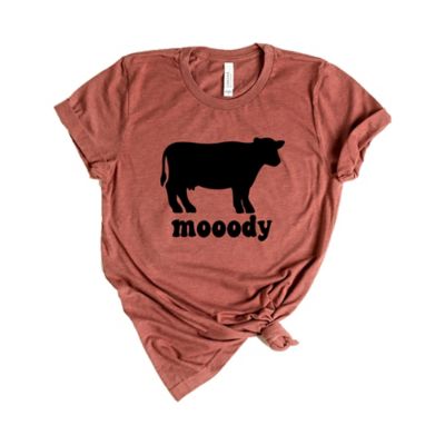 Simply Sage Market Mooody Cow Short Sleeve Graphic T-Shirt