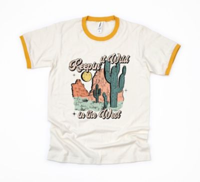 Simply Sage Market Keepin It Wild Colorful Ringer T-Shirt