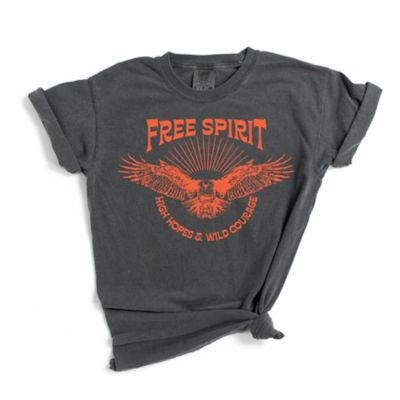 Simply Sage Market Free Spirit Distressed Eagle Garment Dyed T-Shirt