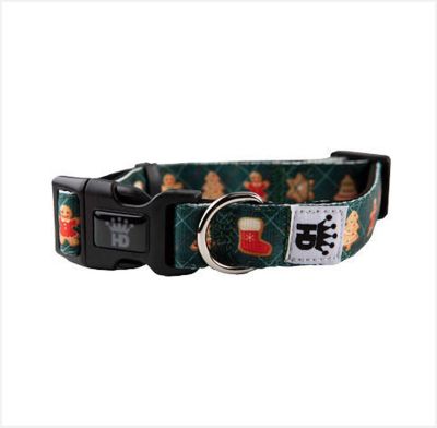 Hip Doggie Gingerbread Adjustable Dog Collar