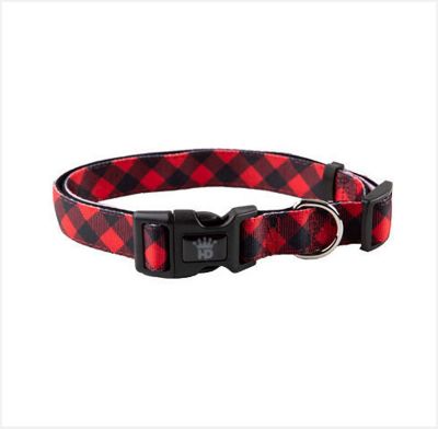 Hip Doggie Buffalo Check Dog Collar