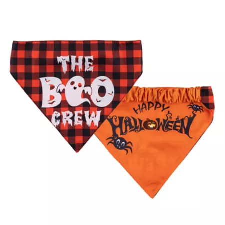 Hip Doggie Halloween Boo Reversible Bandana for Dogs Dog Bandanas Ties & Accessories