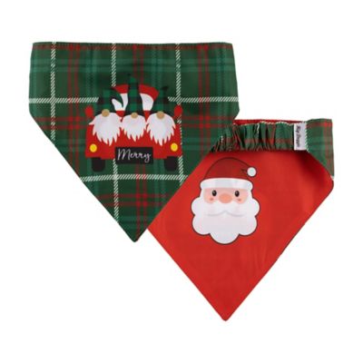 Hip Doggie Gnomes, Santa Reversible Bandana for Dogs