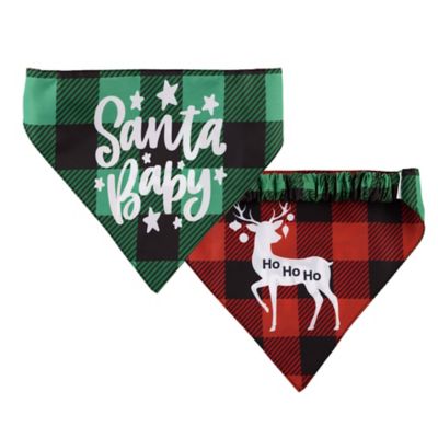 Hip Doggie Santa Baby Reversible Bandana for Dogs