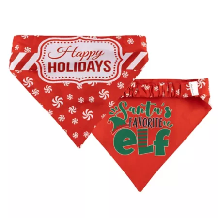 Hip Doggie Happy Holidays Reversible Bandana for Dogs Dog Bandanas Ties & Accessories