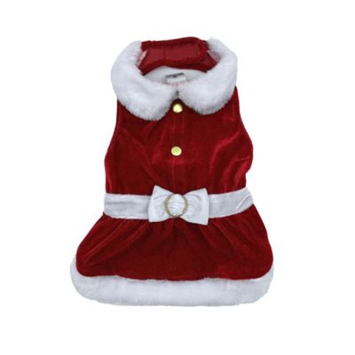 Hip Doggie Mrs. Claus Dress for Dogs