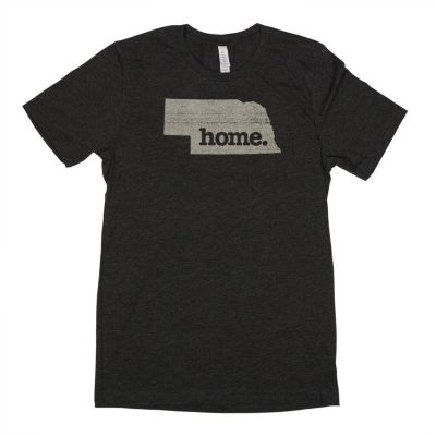 Home State Apparel Unisex Nebraska State Silhouette Home T-Shirt
