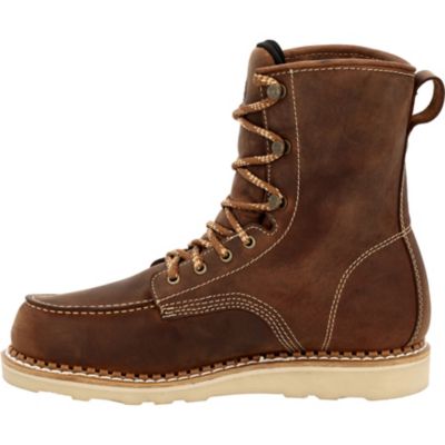 Image showing 4 th Georgia Boot Men's Moc Toe 8 in. Brown