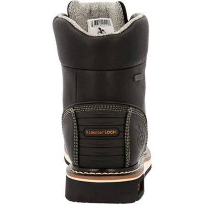 Image showing 1 th Georgia Boot Men's Moc Toe 6 in. Black