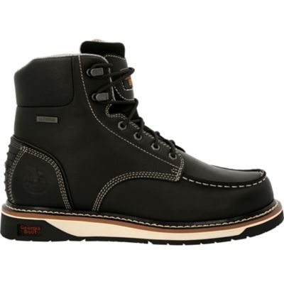 Image showing 6 th Georgia Boot Men's Moc Toe 6 in. Black
